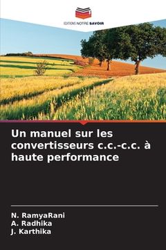 portada Un manuel sur les convertisseurs c.c.-c.c. à haute performance (en Francés)