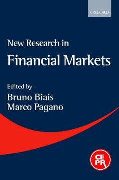 portada new research in financial markets (en Inglés)