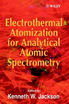 portada electrothermal atomization for analytical atomic spectrometry (en Inglés)