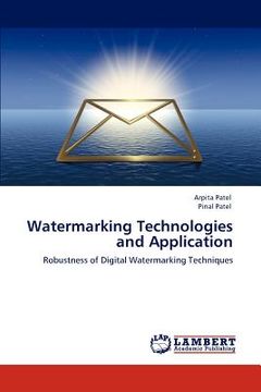portada watermarking technologies and application (en Inglés)