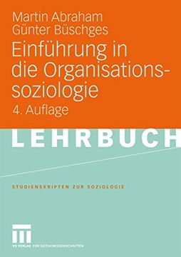 portada Einführung in die Organisationssoziologie (en Alemán)