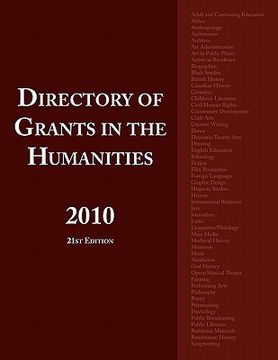 portada directory of grants in the humanities 2010 (in English)