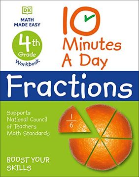 portada 10 Minutes a day Fractions Grade 4 (en Inglés)