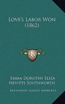 portada love's labor won (1862) (in English)