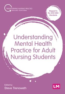 portada Understanding Mental Health Practice for Adult Nursing Students (Transforming Nursing Practice Series) (en Inglés)