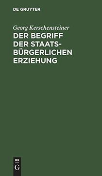 portada Der Begriff der Staatsbürgerlichen Erziehung (in German)