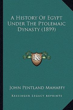portada a history of egypt under the ptolemaic dynasty (1899)
