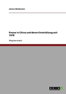 portada Presse in China und deren Entwicklung seit 1978 (German Edition)