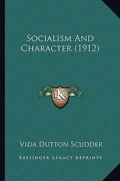 portada socialism and character (1912) (en Inglés)