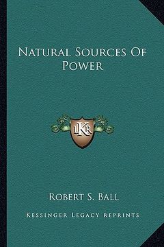 portada natural sources of power (en Inglés)