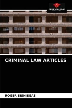 portada Criminal Law Articles (en Inglés)