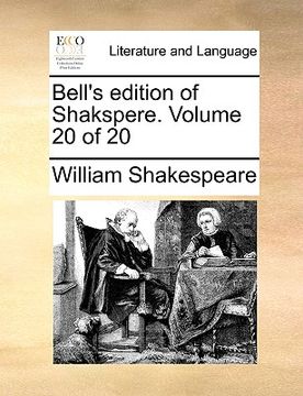 portada bell's edition of shakspere. volume 20 of 20