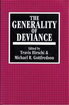 portada the generality of deviance (en Inglés)