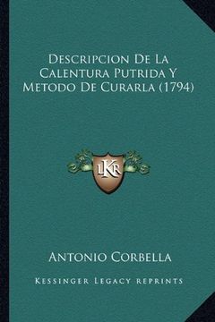 portada Descripcion de la Calentura Putrida y Metodo de Curarla (1794)