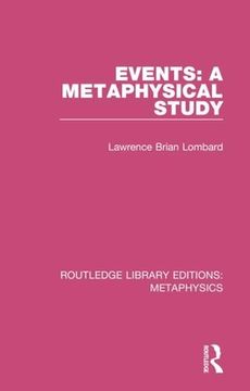 portada Events: A Metaphysical Study (in English)