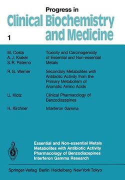 portada essential and non-essential metals metabolites with antibiotic activity pharmacology of benzodiazepines interferon gamma research (in English)