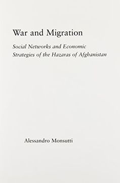 portada war and migration: social networks and economic strategies of the hazaras of afghanistan (en Inglés)