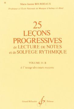 portada 25 Lecons Progressives de Lecture de Notes et de Solgege Vol. 4b