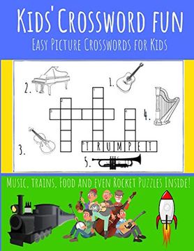portada Kids' Crossword Fun: Kids' Crossword fun: Easy and fun Crossword Puzzles for Kids. Great Pictures ad Definitions With Loads of Topics. (en Inglés)