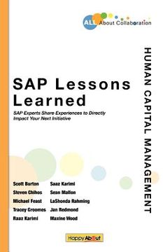 portada sap lessons learned--human capital management: sap experts share experiences to directly impact your next initiative (en Inglés)
