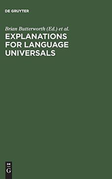 portada Explanations for Language Universals (en Inglés)