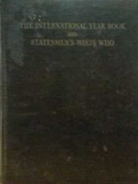 portada The International Year Book and Statesmen s who s 1955