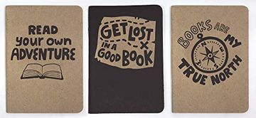 portada Get Lost in a Good Book 3-Pack Nots (en Inglés)