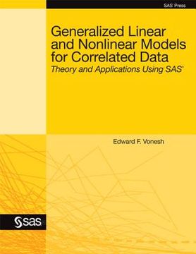portada generalized linear and nonlinear models for correlated data: theory and applications using sas (en Inglés)
