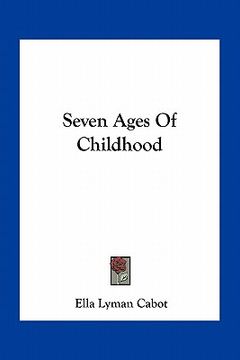 portada seven ages of childhood (en Inglés)