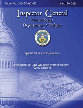 portada Assessment of DoD Wounded Warrior Matters - Camp Lejeune (en Inglés)