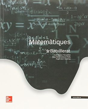 portada Matemàtiques, 1 Batxillerat (in Catalá)