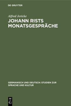 portada Johann Rists Monatsgespräche (en Alemán)