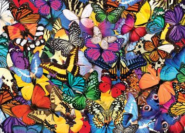 portada Peter Pauper Press all the Butterflies 500 Piece Jigsaw Puzzle (en Inglés)