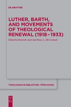 portada Luther, Barth, and Movements of Theological Renewal (1918-1933) (in English)