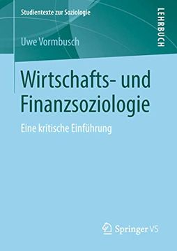 portada Wirtschafts- und Finanzsoziologie: Eine Kritische Einführung (en Alemán)