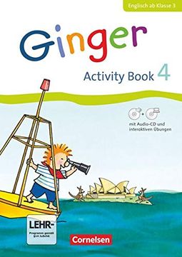 portada Ginger - Lehr- und Lernmaterial für den Früh Beginnenden Englischunterricht - Allgemeine Ausgabe - Neubearbeitung - 4. Schuljahr: Activity Book mit. Cd-Rom, Audio-Cd, Minibildkarten und Faltbox