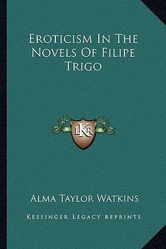 portada eroticism in the novels of filipe trigo (in English)