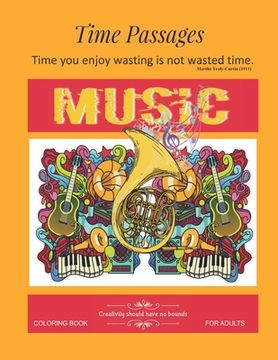 portada Music Coloring Book for Adults: Unique New Series of Design Originals Coloring Books for Adults, Teens, Seniors (en Inglés)