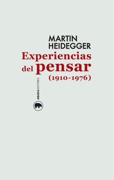 portada Experiencias del Pensar (1910-1976) (in Spanish)