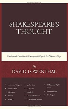 portada Shakespeare's Thought: Unobserved Details and Unsuspected Depths in Eleven Plays