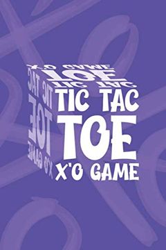 portada Tic tac toe x'o Game: Purple 6" x 9" x'o Tic-Tac-Toe Game Book With 130 Pages 