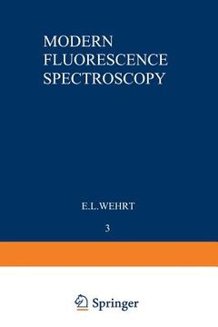 portada Modern Fluorescence Spectroscopy (en Inglés)