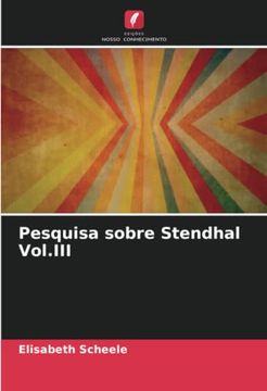 portada Pesquisa Sobre Stendhal Vol. Iii