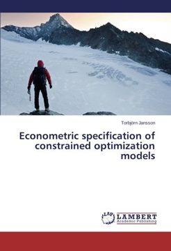 portada Econometric Specification of Constrained Optimization Models