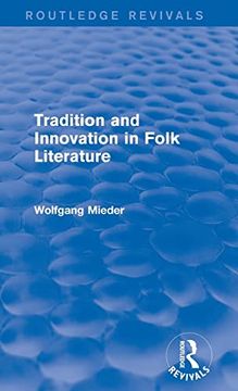 portada Tradition and Innovation in Folk Literature (en Inglés)