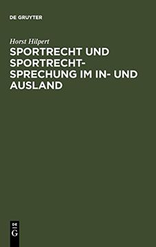 portada Sportrecht und Sportrechtsprechung im in- und Ausland (in German)