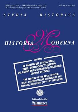 portada Studia Historica: Historia Moderna: Vol. 39, Núm. 1 (2017)