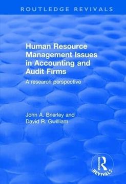 portada Human Resource Management Issues in Accounting and Auditing Firms: A Research Perspective (in English)