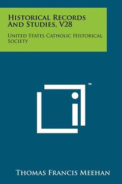 portada historical records and studies, v28: united states catholic historical society