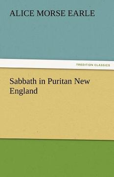 portada sabbath in puritan new england (en Inglés)